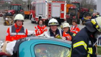 Übung Technische Rettung mit der Feuerwehr